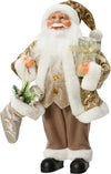 Statuetta di Babbo Natale con pacco regalo e calza in poliestere Casa e cucina/Decorazioni per interni/Addobbi e decorazioni per ricorrenze/Decorazioni natalizie/Schiaccianoci MagiediNatale.it - Altamura, Commerciovirtuoso.it