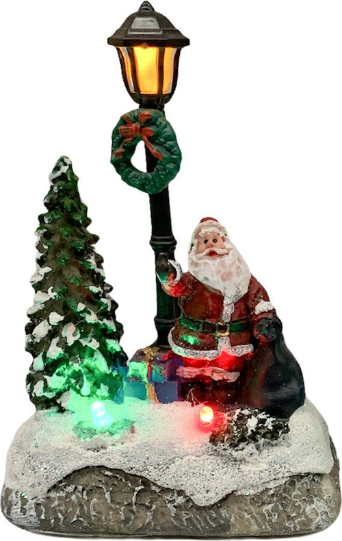 Statuetta in poliresina con albero e bambini per villaggio di Natale Casa e cucina/Decorazioni per interni/Addobbi e decorazioni per ricorrenze/Decorazioni natalizie/Oggettistica MagiediNatale.it - Altamura, Commerciovirtuoso.it
