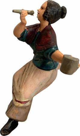 Statuetta per presepe natalizio donna che mangia con una posata ed un piatto h 10 cm Casa e cucina/Decorazioni per interni/Addobbi e decorazioni per ricorrenze/Decorazioni natalizie/Presepi/Statuine e fondali per il presepe MagiediNatale.it - Altamura, Commerciovirtuoso.it
