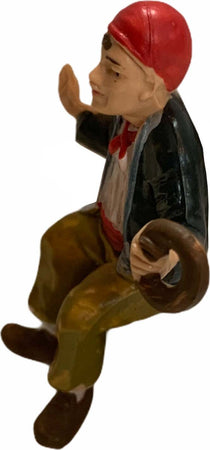 Statuetta per presepe natalizio uomo seduto con una ciambella h 7 cm Casa e cucina/Decorazioni per interni/Addobbi e decorazioni per ricorrenze/Decorazioni natalizie/Presepi/Statuine e fondali per il presepe MagiediNatale.it - Altamura, Commerciovirtuoso.it