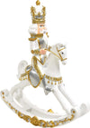 Statuetta Soldatino con cavallo a dondolo, in poliresina bianco e oro h 42 cm Casa e cucina/Decorazioni per interni/Addobbi e decorazioni per ricorrenze/Decorazioni natalizie/Schiaccianoci MagiediNatale.it - Altamura, Commerciovirtuoso.it
