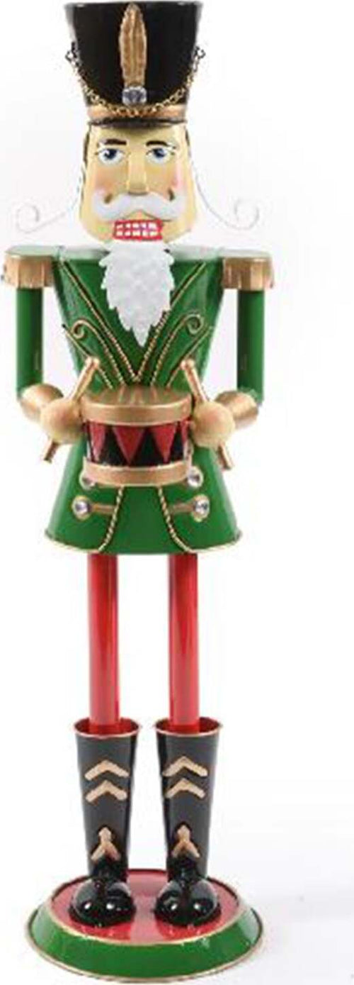 Statuetta Soldatino schiaccianoci natalizio burattino in metallo h 64 decorazione Casa e cucina/Decorazioni per interni/Addobbi e decorazioni per ricorrenze/Decorazioni natalizie/Schiaccianoci MagiediNatale.it - Altamura, Commerciovirtuoso.it