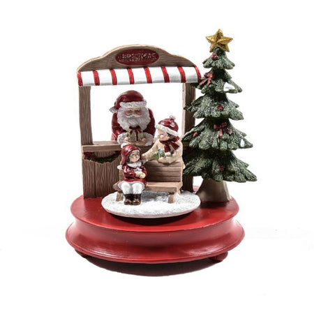 Carillon natalizio in resina decorazione natalizia 17 x h 23 cm