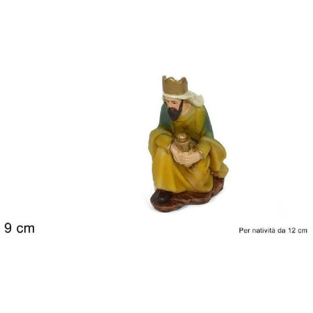 Statuina Gaspare 9 Cm Per Presepe In Resina Decoro Natale Natalizio Nativita' Casa e cucina/Decorazioni per interni/Addobbi e decorazioni per ricorrenze/Decorazioni natalizie/Presepi/Statuine e fondali per il presepe Trade Shop italia - Napoli, Commerciovirtuoso.it