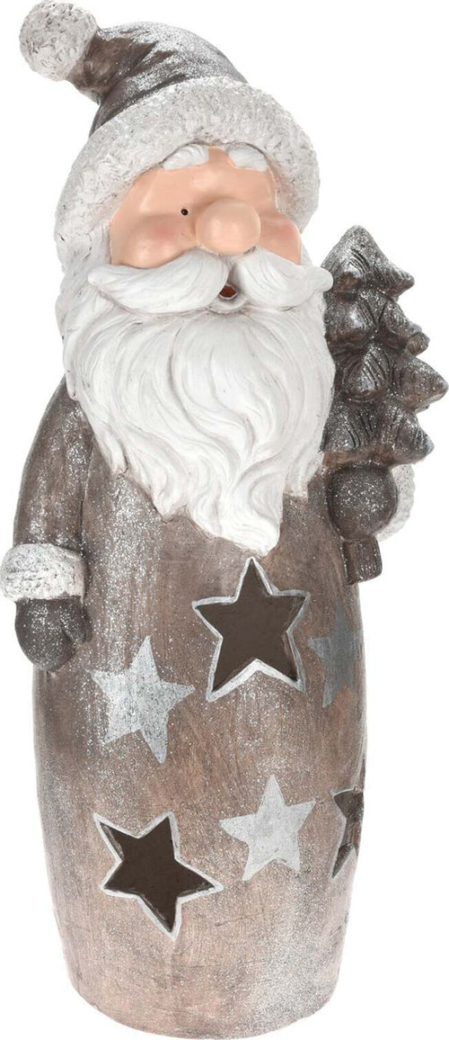 Statuina Natalizia Babbo Natale in poliresina decorazione natalizia con led h 87 cm Casa e cucina/Decorazioni per interni/Addobbi e decorazioni per ricorrenze/Decorazioni natalizie/Schiaccianoci MagiediNatale.it - Altamura, Commerciovirtuoso.it