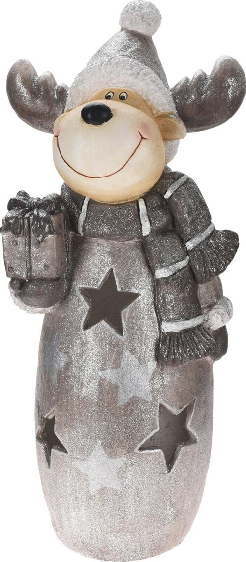Statuina Natalizia Renna in poliresina decorazione con led h 87 cm Casa e cucina/Decorazioni per interni/Addobbi e decorazioni per ricorrenze/Decorazioni natalizie/Schiaccianoci MagiediNatale.it - Altamura, Commerciovirtuoso.it