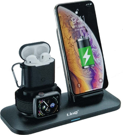 Stazione Di Ricarica Rapida Wireless 3 In 1 Per Iphone Apple Watch Airpods W8899 Elettronica/Cellulari e accessori/Accessori/Caricabatterie/Caricabatterie a induzione Trade Shop italia - Napoli, Commerciovirtuoso.it