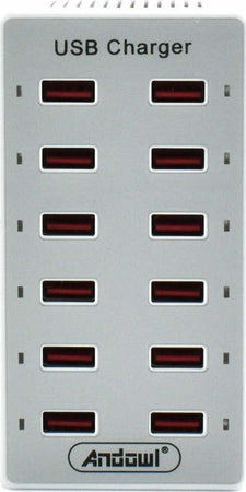 Stazione Di Ricarica Usb Dock Con 12 Porte Usb 60w Multifunzione Presa Q-cd12p Elettronica/Cellulari e accessori/Accessori/Caricabatterie/Caricabatterie universali Trade Shop italia - Napoli, Commerciovirtuoso.it