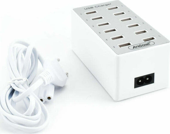 Stazione Di Ricarica Usb Dock Con 12 Porte Usb 60w Multifunzione Presa Q-cd12p Elettronica/Cellulari e accessori/Accessori/Caricabatterie/Caricabatterie universali Trade Shop italia - Napoli, Commerciovirtuoso.it