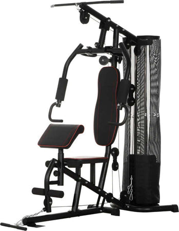 Stazione-Fitness-con-Pesi-da-45kg-in-Acciaio-per-Allenamento-a-Casa,-170x104x205cm,-Nero-ZX8A91-234V00BKZX8