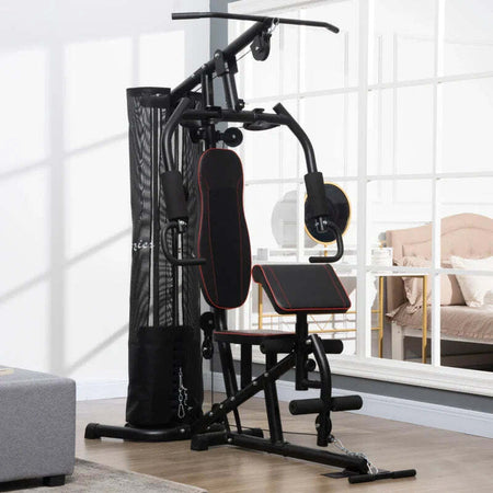 Stazione-Fitness-con-Pesi-da-45kg-in-Acciaio-per-Allenamento-a-Casa,-170x104x205cm,-Nero-ZX8A91-234V00BKZX8