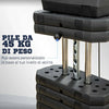 Stazione-Fitness-Multifunzione-Power-Tower-con-Pesi-fino-45kg-e-Panca-Imbottita,-135x103x210cm-SD5A91-177SD5
