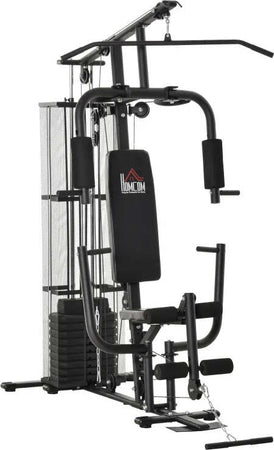 Stazione-Fitness-Palestra-Multifunzione-per-Allenamento-a-Casa-e-Professionale,-Acciaio-150x110x210cm-Nero-ZB5A91-134BKZB5