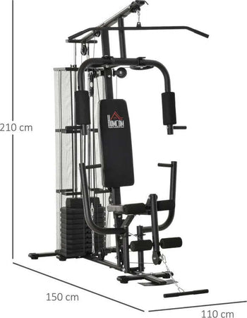 Stazione-Fitness-Palestra-Multifunzione-per-Allenamento-a-Casa-e-Professionale,-Acciaio-150x110x210cm-Nero-ZB5A91-134BKZB5