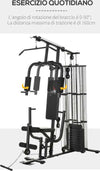 Stazione-Fitness-Palestra-Multifunzione-per-Allenamento-a-Casa-e-Professionale,-Acciaio-150x110x210cm-Nero-ZB5A91-134BKZB5