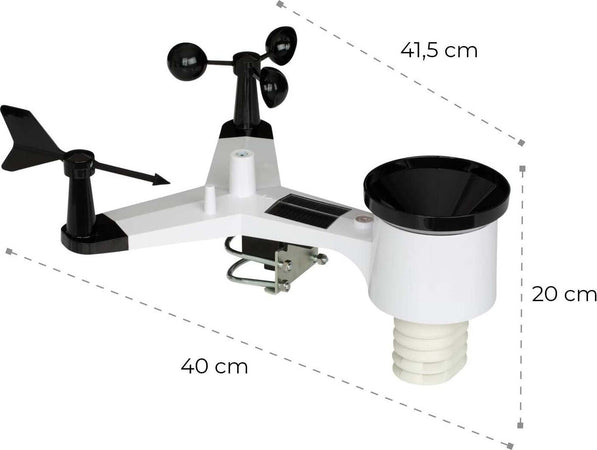Stazione Meteo Barometrica Professionale Con Data Ora Radiocontrollata Wifi App Orologi e Sveglie Trade Shop italia - Napoli, Commerciovirtuoso.it