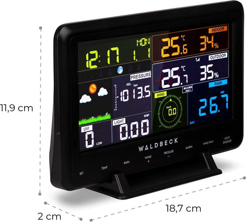 Stazione Meteo Barometrica Professionale Con Data Ora Radiocontrollata Wifi App Orologi e Sveglie Trade Shop italia - Napoli, Commerciovirtuoso.it