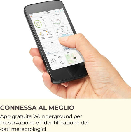 Stazione Meteo Barometrica Professionale Con Data Ora Radiocontrollata Wifi App Orologi e Sveglie Trade Shop italia - Napoli, Commerciovirtuoso.it