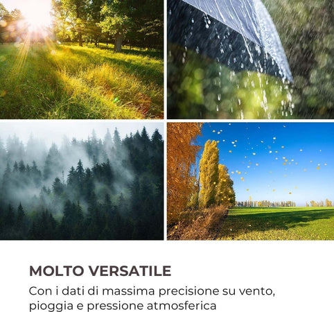 Stazione Meteo Barometrica Professionale Con Data Ora Radiocontrollata Wifi App Orologi e Sveglie Trade Shop italia - Napoli, Commerciovirtuoso.it