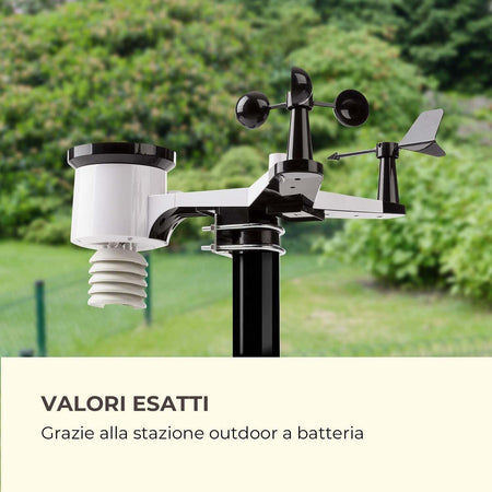 Stazione Meteo Barometrica Professionale Con Data Ora Radiocontrollata Wifi App Orologi e Sveglie Trade Shop italia - Napoli, Commerciovirtuoso.it