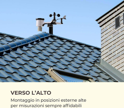 Stazione Meteo Barometrica Professionale Con Data Ora Radiocontrollata Wifi App Orologi e Sveglie Trade Shop italia - Napoli, Commerciovirtuoso.it