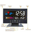 Stazione Meteo Igrometro Orologio Sveglia Da Tavolo Display Lcd Color Senza Fili
