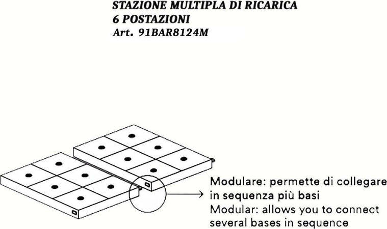 Stazione-multipla-di-ricarica-Perenz-91BAR8124M-6-postazioni-per-art.-DIVA