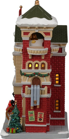 Stazione Pompieri, edificio luminoso per villaggio di Natale in Porcellana‎ Casa e cucina/Decorazioni per interni/Addobbi e decorazioni per ricorrenze/Decorazioni natalizie/Oggettistica MagiediNatale.it - Altamura, Commerciovirtuoso.it