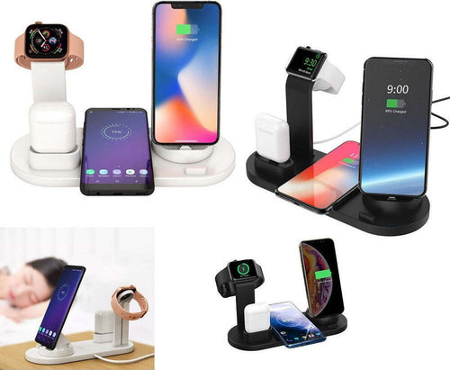 Stazione Ricarica Wireless 4 In 1 Qi Air Pods Iphone Compatibile Micro Usb Type C Basi Ricarica Trade Shop italia - Napoli, Commerciovirtuoso.it