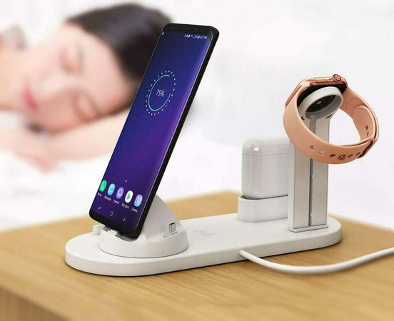 Stazione Ricarica Wireless 4 In 1 Qi Air Pods Iphone Compatibile Micro Usb Type C Basi Ricarica Trade Shop italia - Napoli, Commerciovirtuoso.it