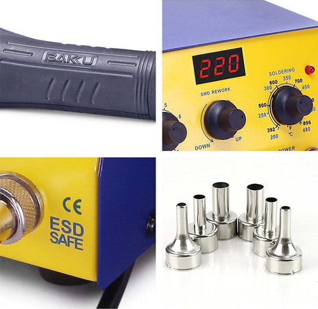 STAZIONE SALDANTE SALDATURA A STAGNO DIGITALE SALDATORE 750W CON 3 PUNTE  Trade Shop italia - Napoli, Commerciovirtuoso.it