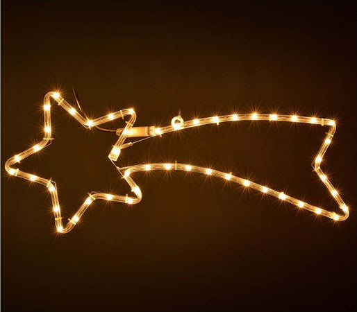 Stella cometa con tubo a Led Luce Calda decorazione natalizia da esterno 64 cm Casa e cucina/Decorazioni per interni/Addobbi e decorazioni per ricorrenze/Decorazioni natalizie/Luci natalizie/Catene luminose per esterni MagiediNatale.it - Altamura, Commerciovirtuoso.it