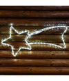 Stella Cometa Luminosa 65 Cm In Tubo Luminoso A Led Bianchi Luce Bianca Fredda