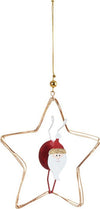 Stella con Babbo Natale Pendaglio natalizio Oro e Rosso h 15 cm Casa e cucina/Decorazioni per interni/Addobbi e decorazioni per ricorrenze/Decorazioni natalizie/Addobbi e decorazioni/Palle e palline MagiediNatale.it - Altamura, Commerciovirtuoso.it