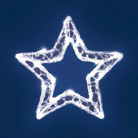 Stella in acrilico a led h 28 cm effetto gel luce fredda a batteria decorazione natalizia Casa e cucina/Decorazioni per interni/Addobbi e decorazioni per ricorrenze/Decorazioni natalizie/Luci natalizie/Catene luminose per esterni MagiediNatale.it - Altamura, Commerciovirtuoso.it