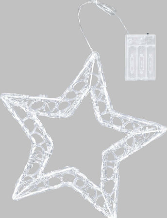 Stella in acrilico a led h 28 cm effetto gel luce fredda a batteria decorazione natalizia Casa e cucina/Decorazioni per interni/Addobbi e decorazioni per ricorrenze/Decorazioni natalizie/Luci natalizie/Catene luminose per esterni MagiediNatale.it - Altamura, Commerciovirtuoso.it
