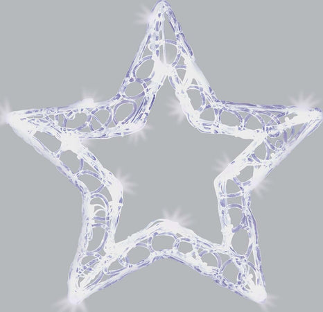 Stella in acrilico a led h 28 cm effetto gel luce fredda a batteria decorazione natalizia Casa e cucina/Decorazioni per interni/Addobbi e decorazioni per ricorrenze/Decorazioni natalizie/Luci natalizie/Catene luminose per esterni MagiediNatale.it - Altamura, Commerciovirtuoso.it