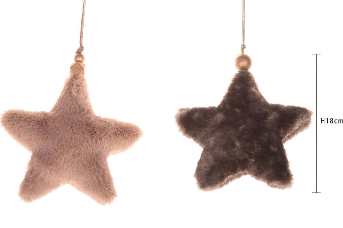 Stella in peluche decorazione natalizia pendaglio per albero di natale h 18 cm Casa e cucina/Decorazioni per interni/Addobbi e decorazioni per ricorrenze/Decorazioni natalizie/Addobbi e decorazioni/Palle e palline MagiediNatale.it - Altamura, Commerciovirtuoso.it