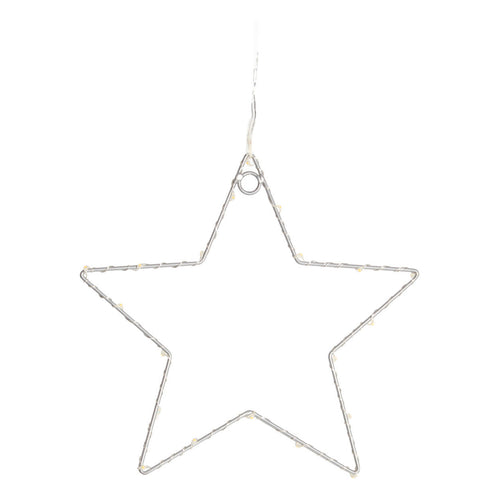 Stella luminosa in metallo con micro led decorazione natalizia da esterno