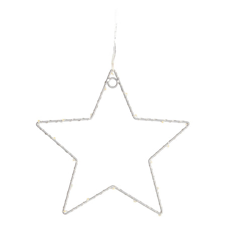 Stella luminosa in metallo con micro led decorazione natalizia da esterno