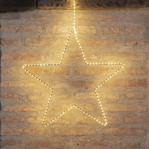 Stella luminosa a 5 punte con micro led bianco caldo decorazione natalizia per esterno appendibile Casa e cucina/Decorazioni per interni/Addobbi e decorazioni per ricorrenze/Decorazioni natalizie/Luci natalizie/Catene luminose per esterni MagiediNatale.it - Altamura, Commerciovirtuoso.it