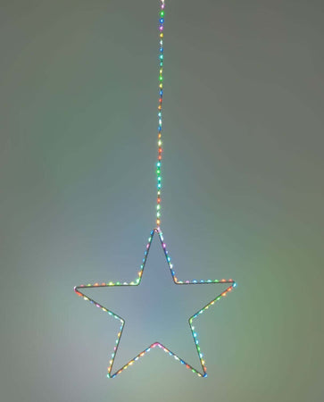 Stella luminosa con luce multicolore RGB a led da appendere per interno ed esterno Casa e cucina/Decorazioni per interni/Addobbi e decorazioni per ricorrenze/Decorazioni natalizie/Luci natalizie/Catene luminose per esterni MagiediNatale.it - Altamura, Commerciovirtuoso.it