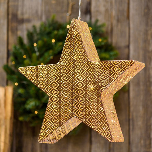 Stella luminosa in metallo traforato color rame Ø 40 cm con led bianco caldo decorazione natalizia Casa e cucina/Decorazioni per interni/Addobbi e decorazioni per ricorrenze/Decorazioni natalizie/Luci natalizie/Catene luminose per esterni MagiediNatale.it - Altamura, Commerciovirtuoso.it