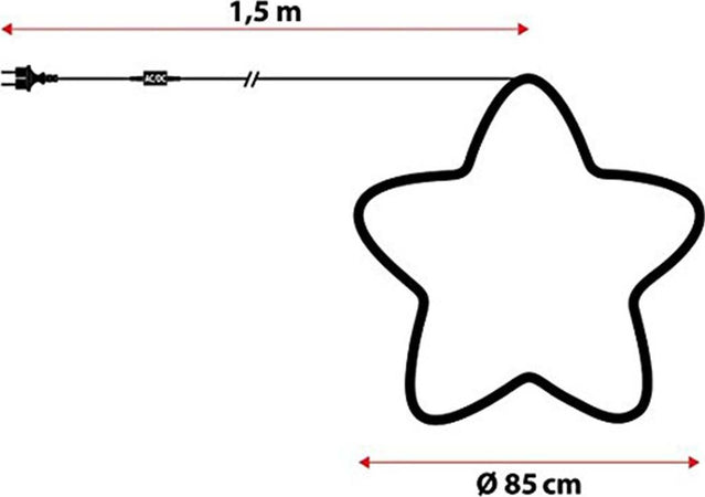 Stella luminosa led tipo neon a luce fissa luce calda per interno ed esterno Casa e cucina/Decorazioni per interni/Addobbi e decorazioni per ricorrenze/Decorazioni natalizie/Luci natalizie/Catene luminose per esterni MagiediNatale.it - Altamura, Commerciovirtuoso.it