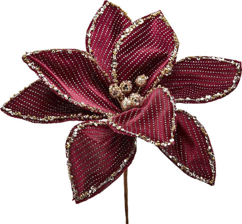 Stella rossa vermiglio vellutata decorazione natalizia ramo decorativo per arredamento Casa e cucina/Decorazioni per interni/Addobbi e decorazioni per ricorrenze/Decorazioni natalizie/Ghirlande e corone MagiediNatale.it - Altamura, Commerciovirtuoso.it