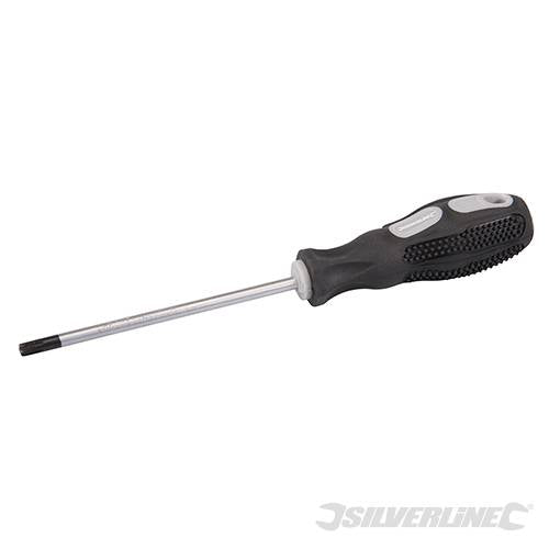 Cacciavite Torx stella Silverline cacciaviti T27 x 100mm punta croce in acciaio cromo Silverline
