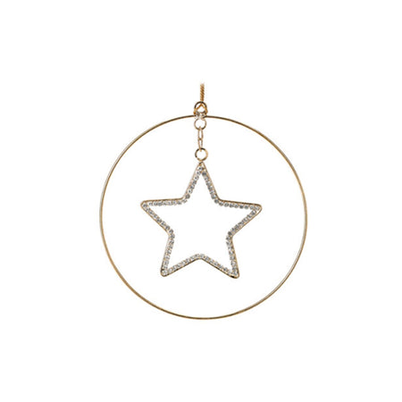 Pendente per albero di Natale gioiello in vetro per decorazioni natalizie Ø 12 cm