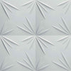 €1,99 Pannello in fibra naturale a parete 3D, rivestimento di lusso 3D 50X50cm BIANCO verniciabile STELLE - Eternal Parquet