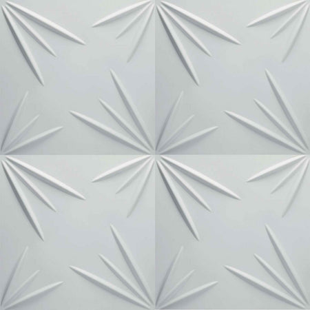 €1,99 Pannello in fibra naturale a parete 3D, rivestimento di lusso 3D 50X50cm BIANCO verniciabile STELLE - Eternal Parquet