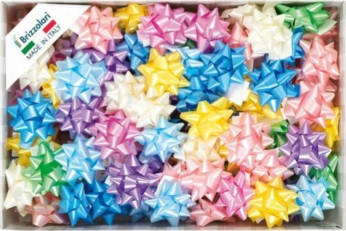 Stelle di nastro liscio 6800 - 14 mm - diam. 6 5cm - colori primaverili assortiti - Brizzolari - conf. 100 pezzi Casa e cucina/Decorazioni per interni/Addobbi e decorazioni per ricorrenze/Decorazioni natalizie/Fiocchi e nastri Eurocartuccia - Pavullo, Commerciovirtuoso.it